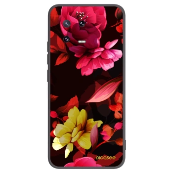 Picasee Xiaomi 13 Pro Hülle - Schwarzes Silikon - Dark Peonny