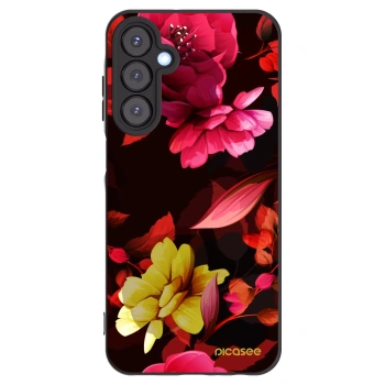 Picasee Samsung Galaxy A25 A256B 5G Hülle - Schwarzes Silikon - Dark Peonny
