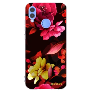 Picasee Huawei P Smart 2019 Hülle - Transparentes Silikon - Dark Peonny