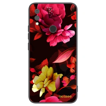 Picasee Xiaomi Redmi Note 7 Hülle - Schwarzes Silikon - Dark Peonny