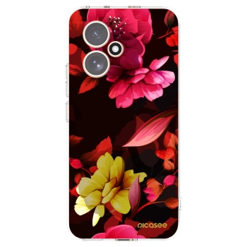 Picasee Honor 400 5G Hülle - Transparentes Silikon - Dark Peonny