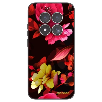 Picasee Xiaomi Redmi Note 15 Pro 4G Hülle - Schwarzes Silikon - Dark Peonny