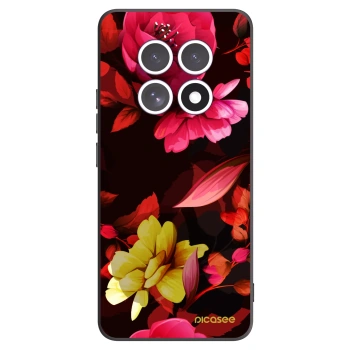 Picasee Xiaomi Redmi Note 15 Hülle - Schwarzes Silikon - Dark Peonny