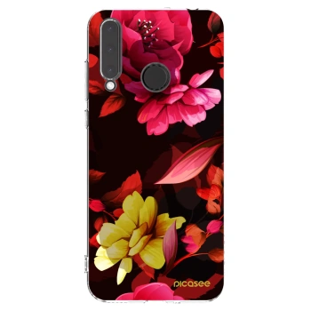 Picasee Honor 20 Lite Hülle - Transparentes Silikon - Dark Peonny
