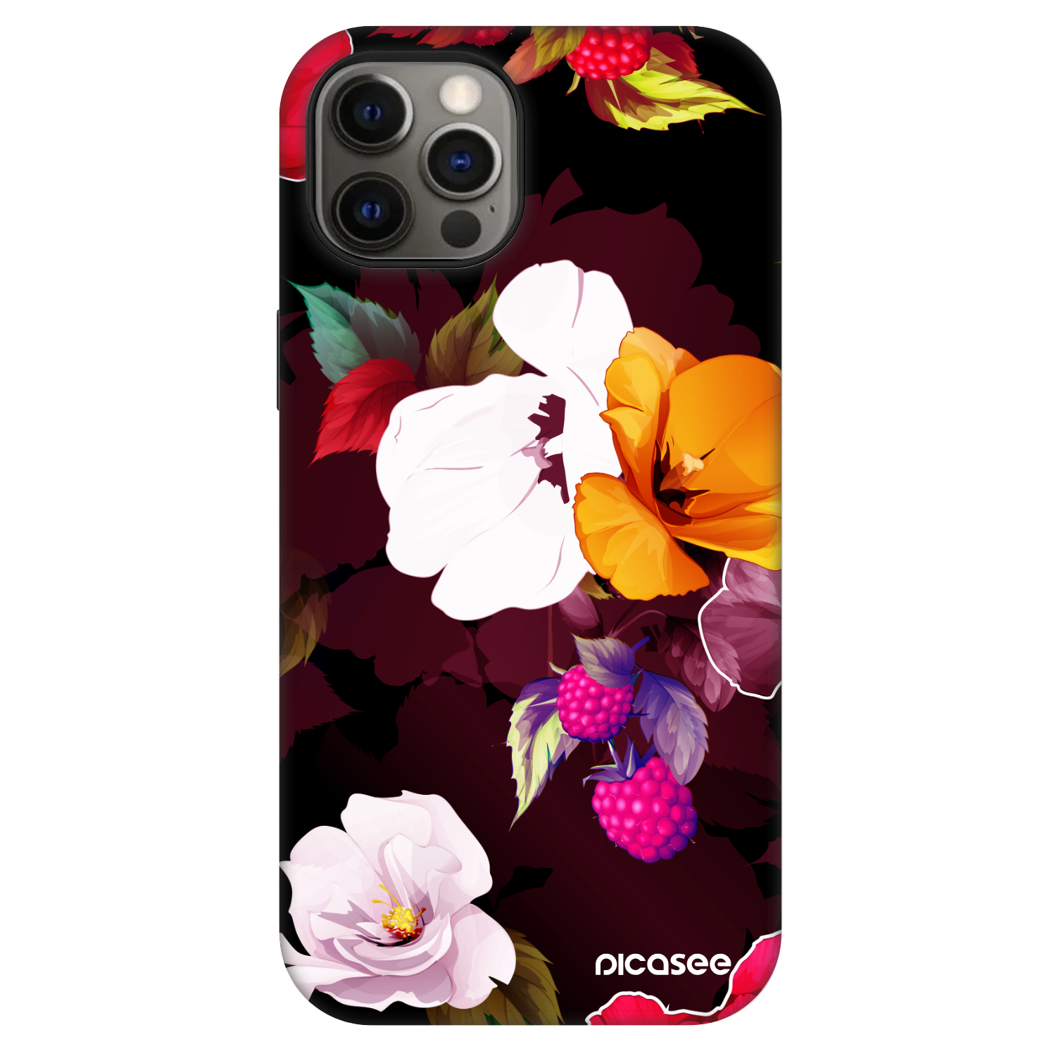 Picasee Fashion Case MagSafe für Apple iPhone 12 Pro - Flowers and Berries