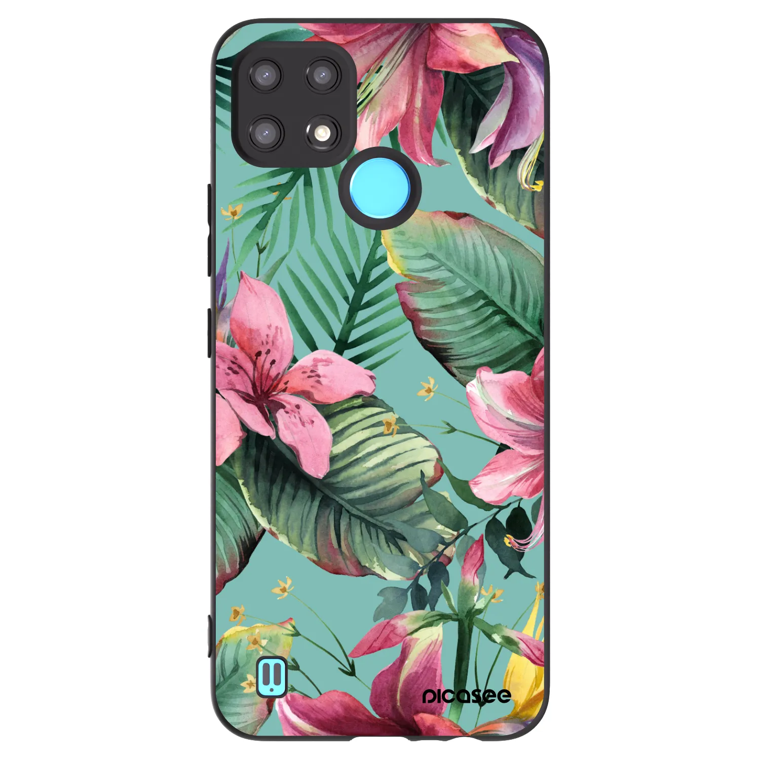 Picasee Realme C21 Hülle - Schwarzes Silikon - Hawaii