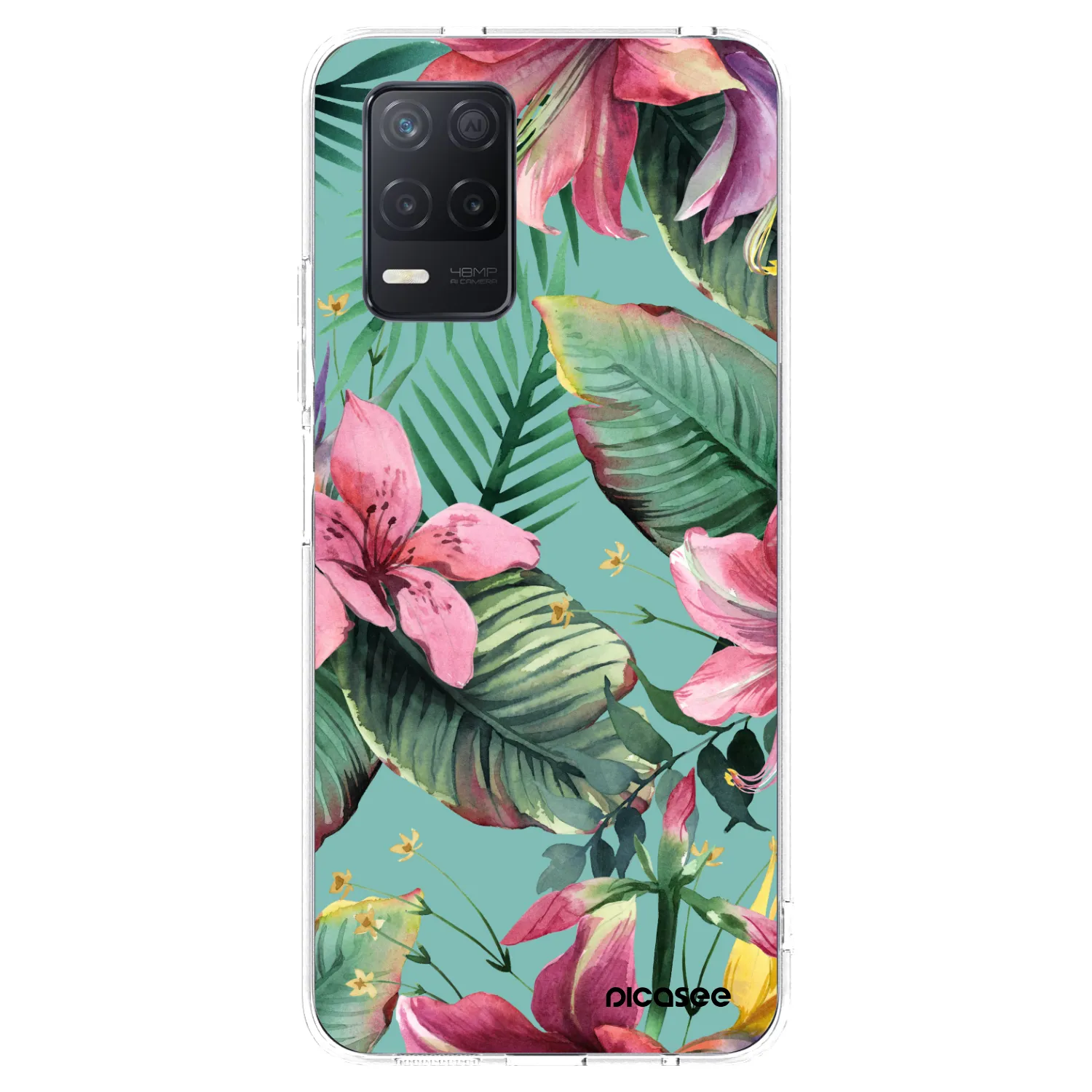 Picasee Realme 8 5G Hülle - Transparentes Silikon - Hawaii