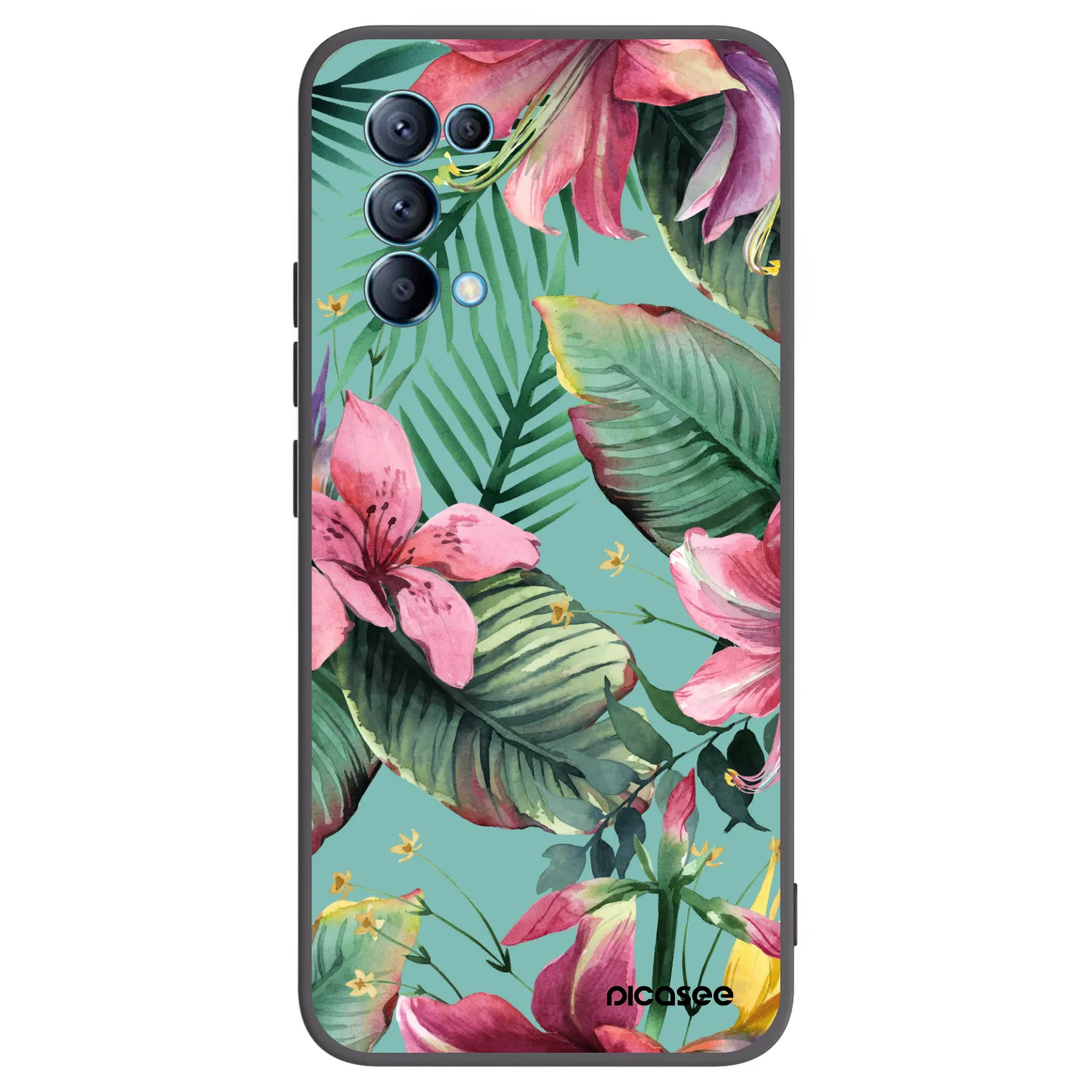 Picasee OPPO Reno 5 5G Hülle - Schwarzes Silikon - Hawaii