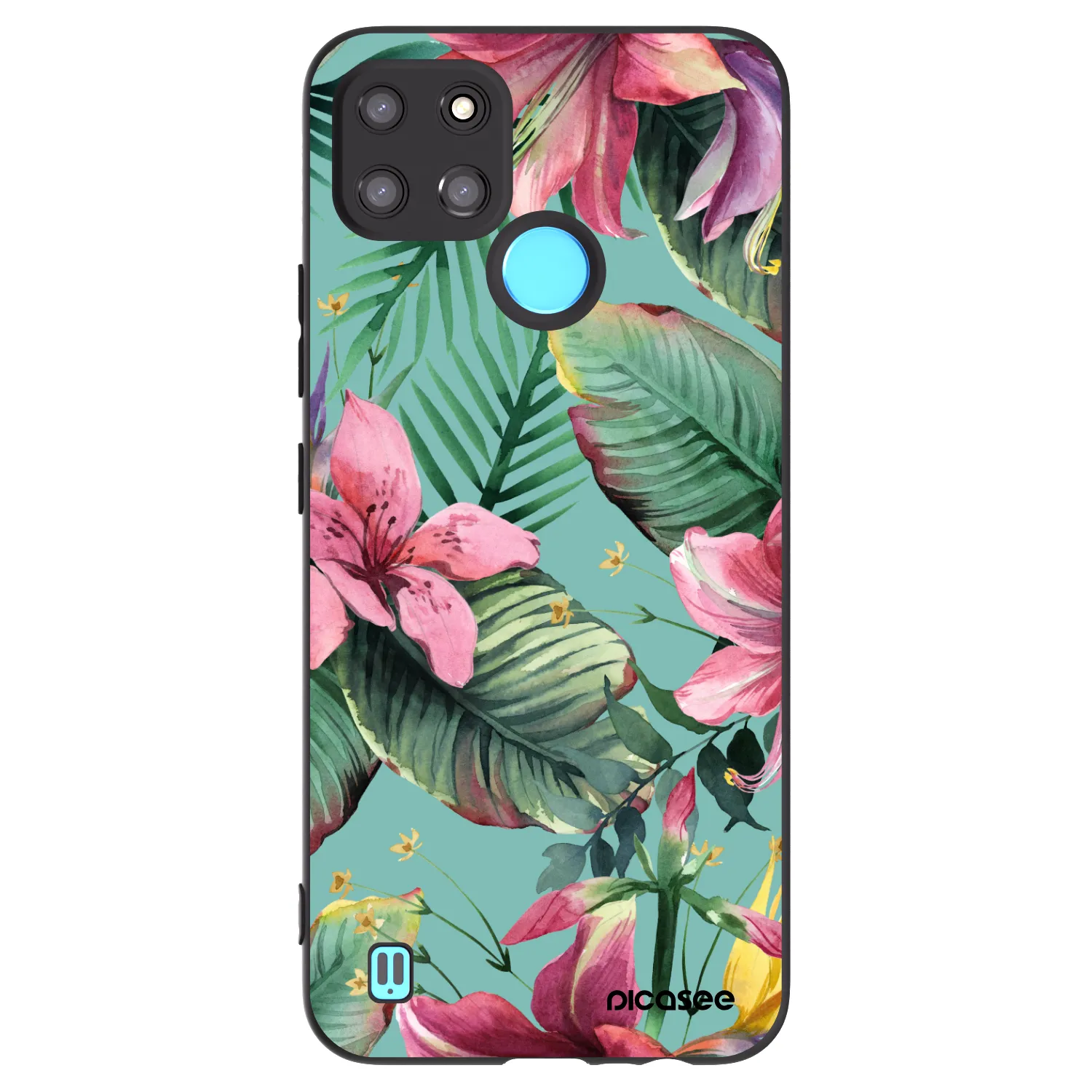 Picasee Realme C21Y Hülle - Schwarzes Silikon - Hawaii