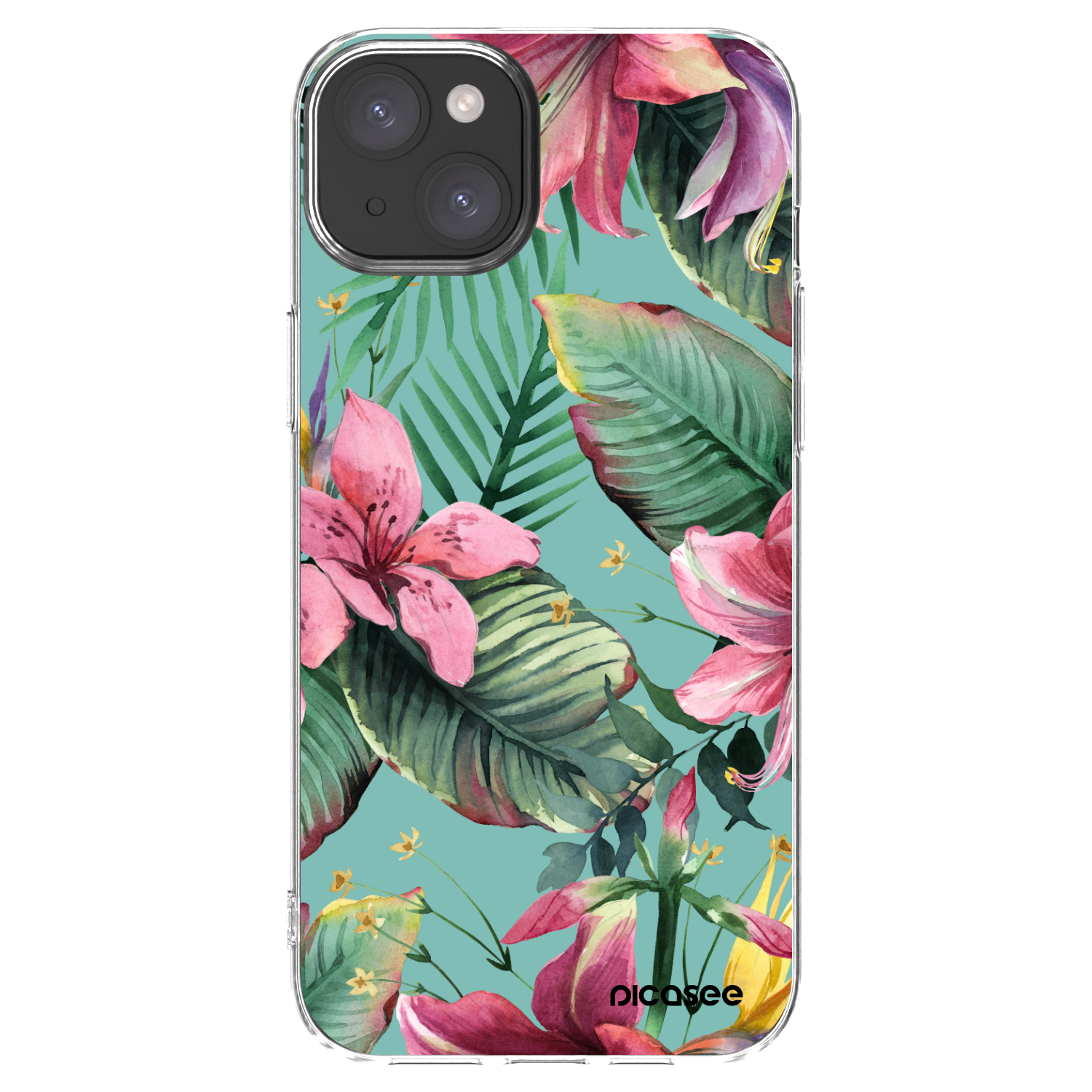 Picasee Apple iPhone 15 Plus Hülle - Transparentes Silikon - Hawaii