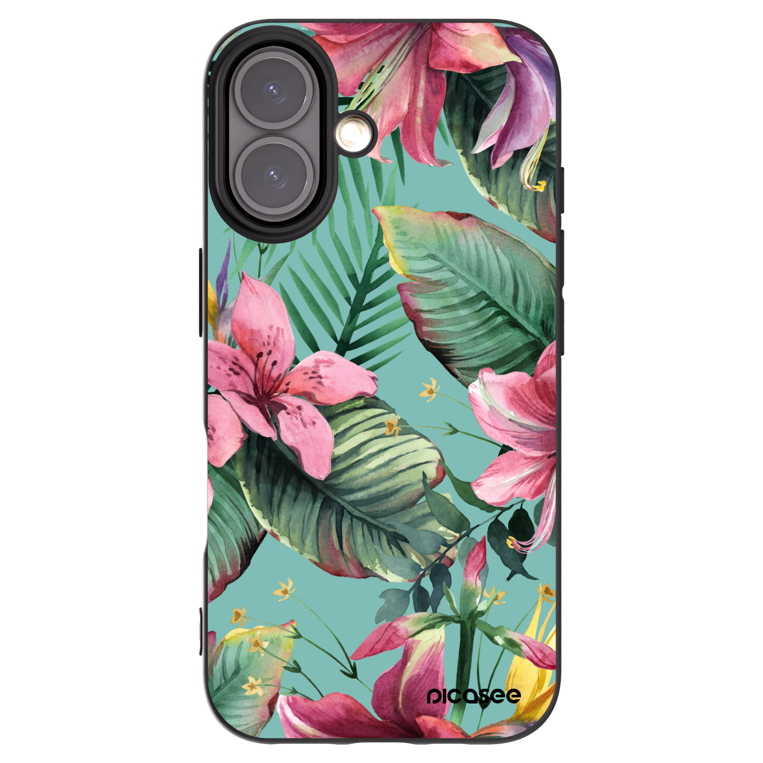 Picasee Apple iPhone 16 Hülle - Schwarzes Silikon - Hawaii