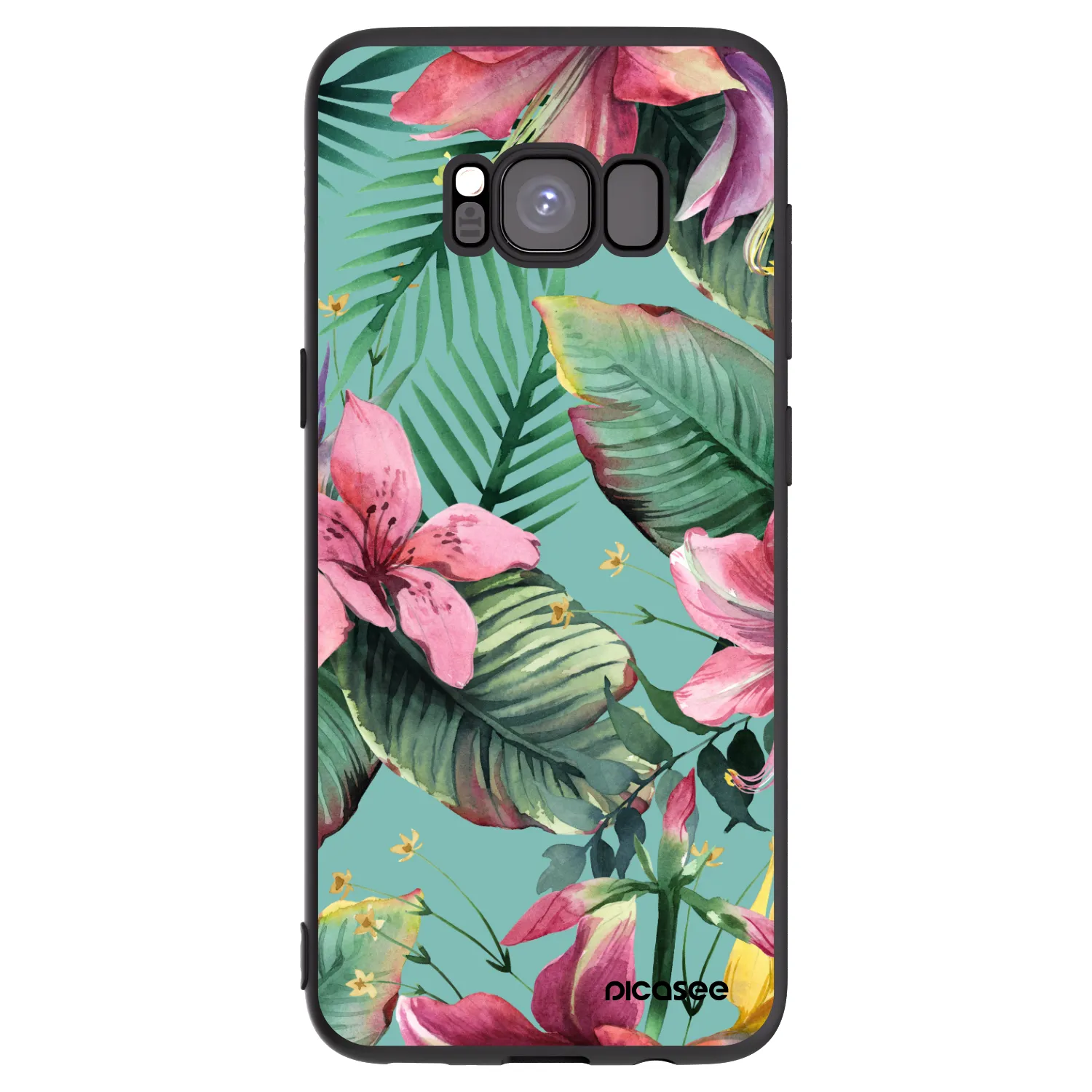 Picasee Samsung Galaxy S8 G950F Hülle - Schwarzes Silikon - Hawaii