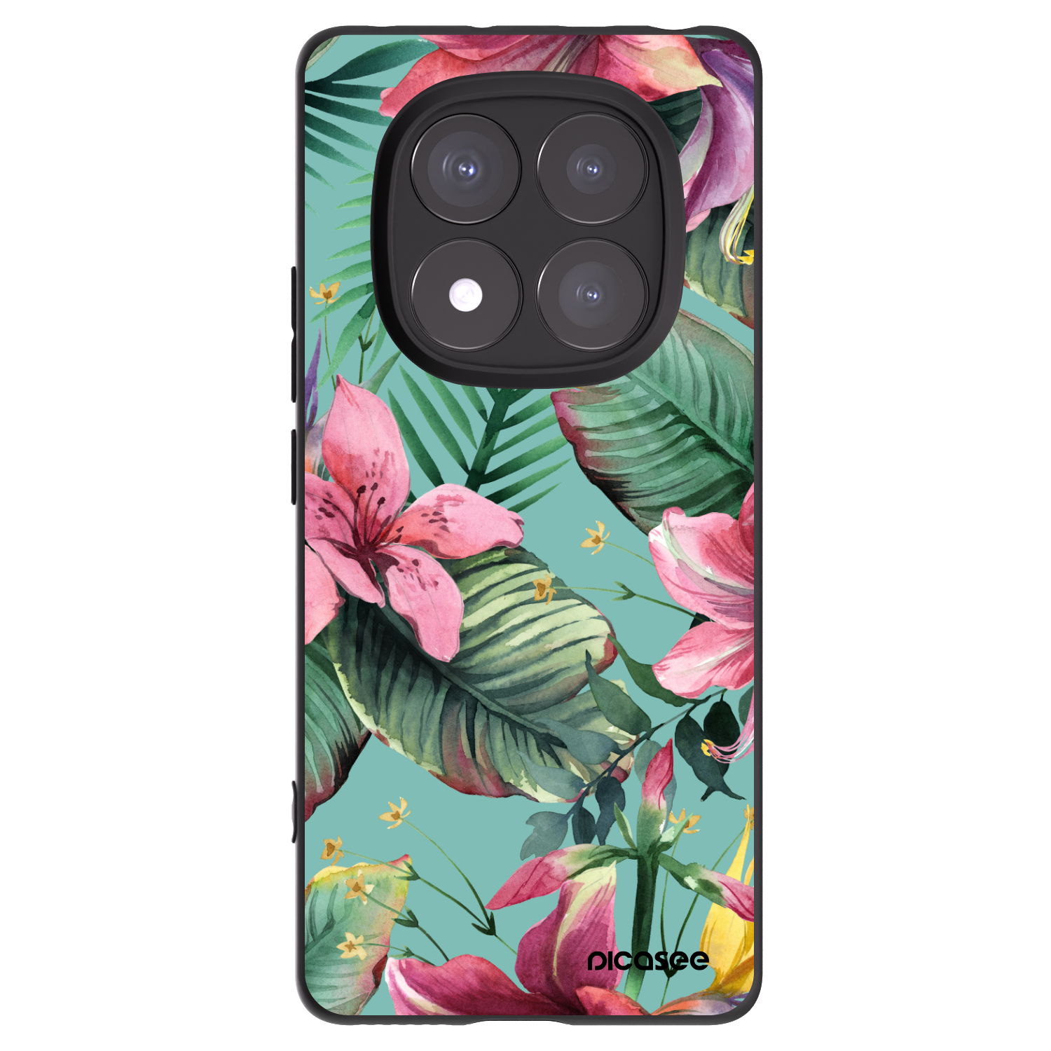 Picasee Xiaomi Redmi Note 14 Pro 5G Hülle - Schwarzes Silikon - Hawaii