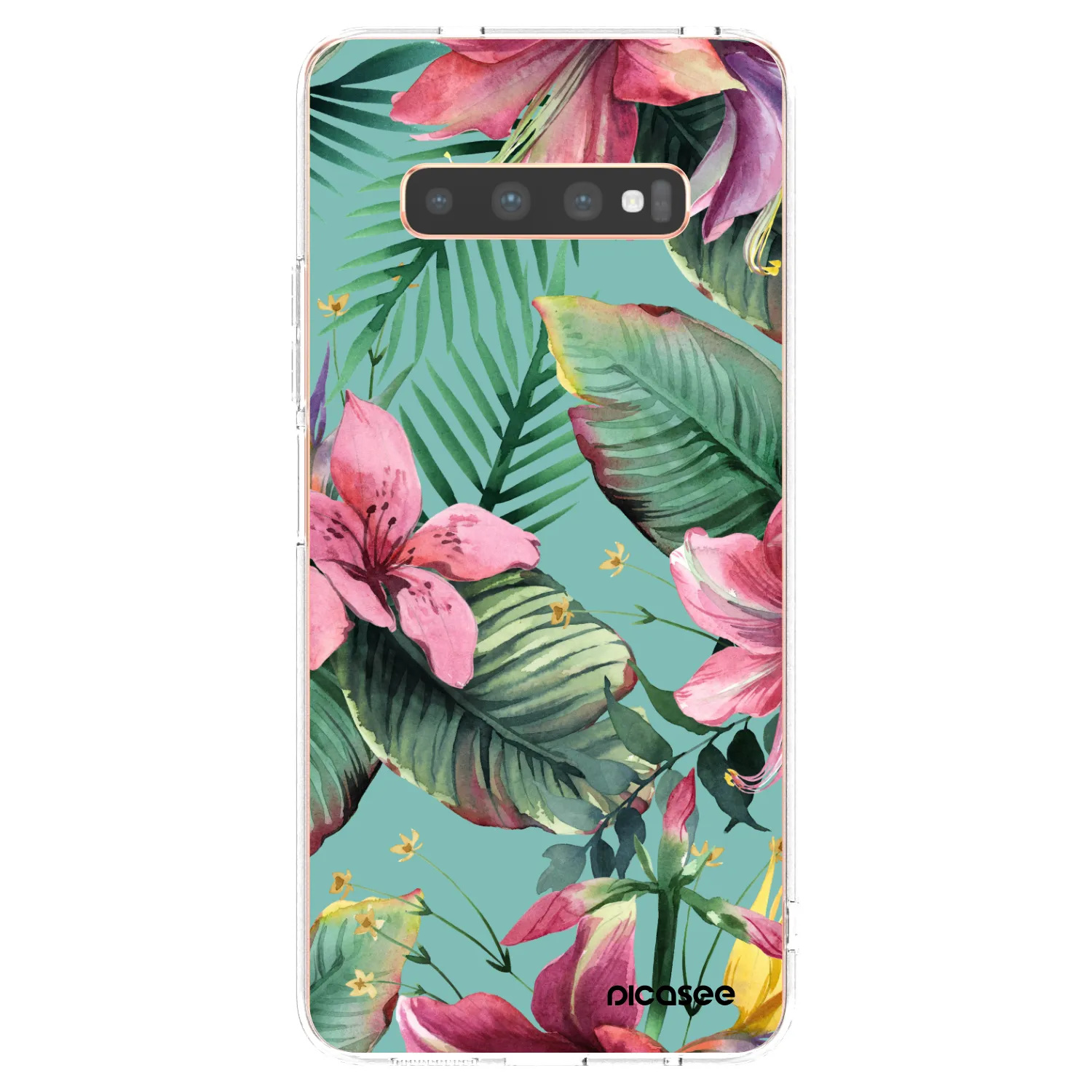 Picasee Samsung Galaxy S10 Plus G975 Hülle - Transparentes Silikon - Hawaii