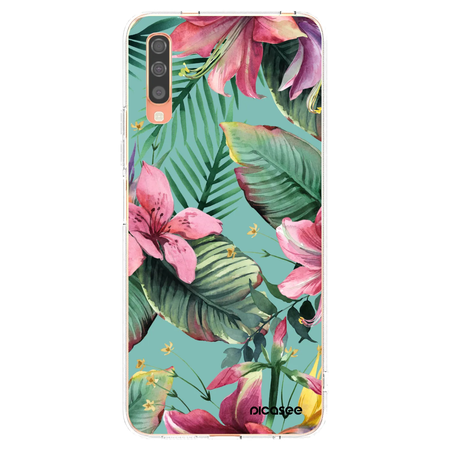 Picasee Samsung Galaxy A70 A705F Hülle - Transparentes Silikon - Hawaii
