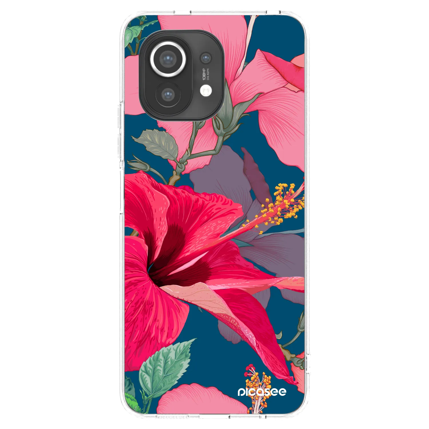 Picasee Xiaomi Mi 11 Hülle - Transparentes Silikon - Hibiscus