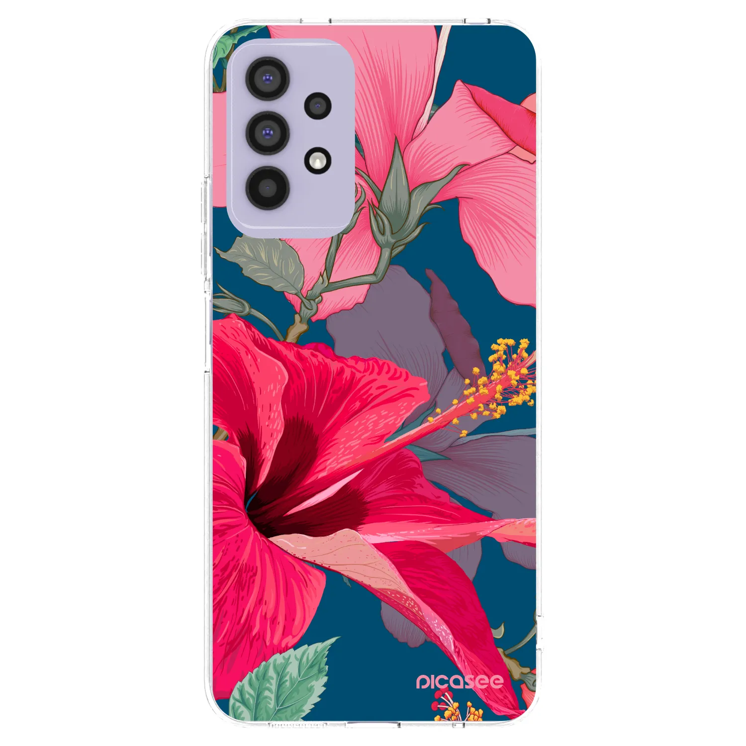 Picasee Samsung Galaxy A32 4G SM-A325F Hülle - Transparentes Silikon - Hibiscus