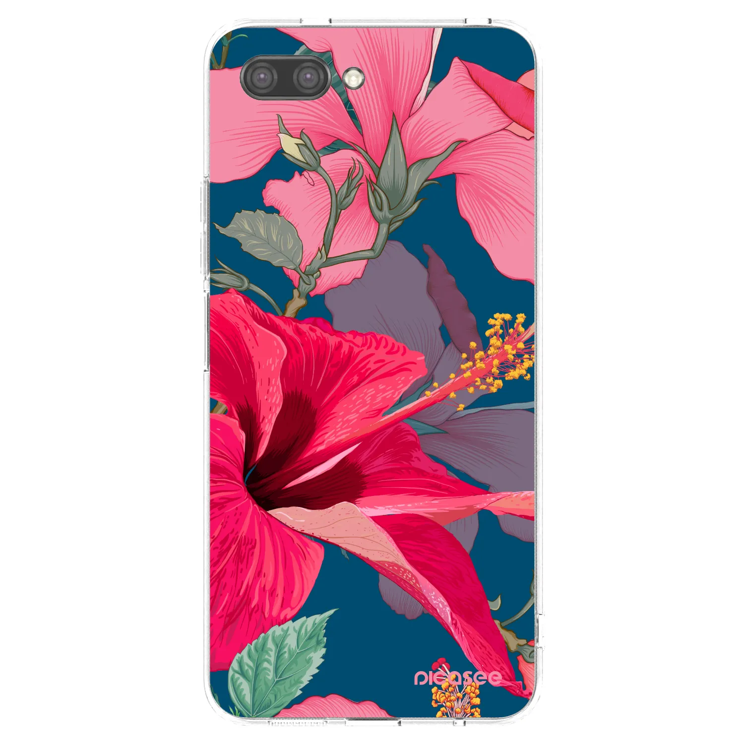 Picasee Honor 10 Hülle - Transparentes Silikon - Hibiscus