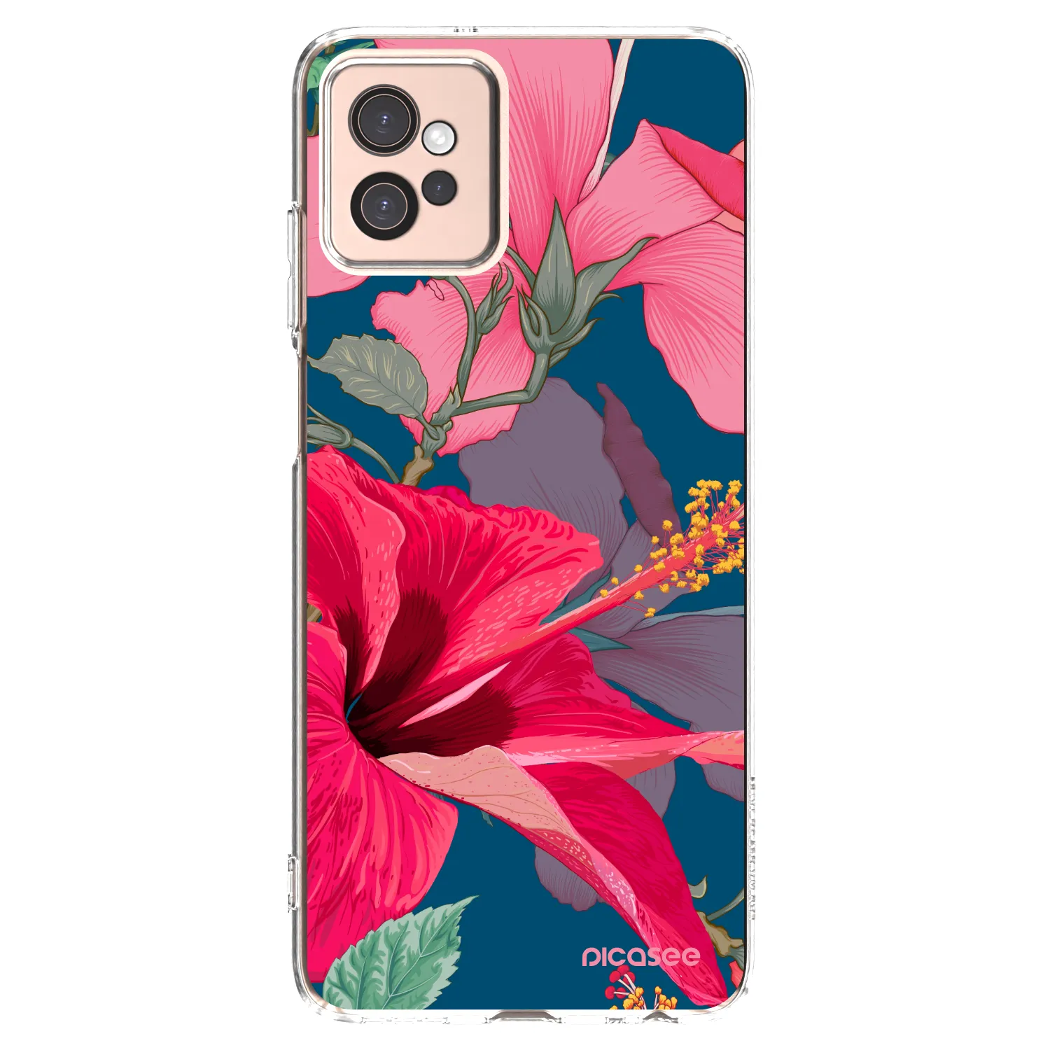 Picasee Motorola Moto G32 Hülle - Transparentes Silikon - Hibiscus