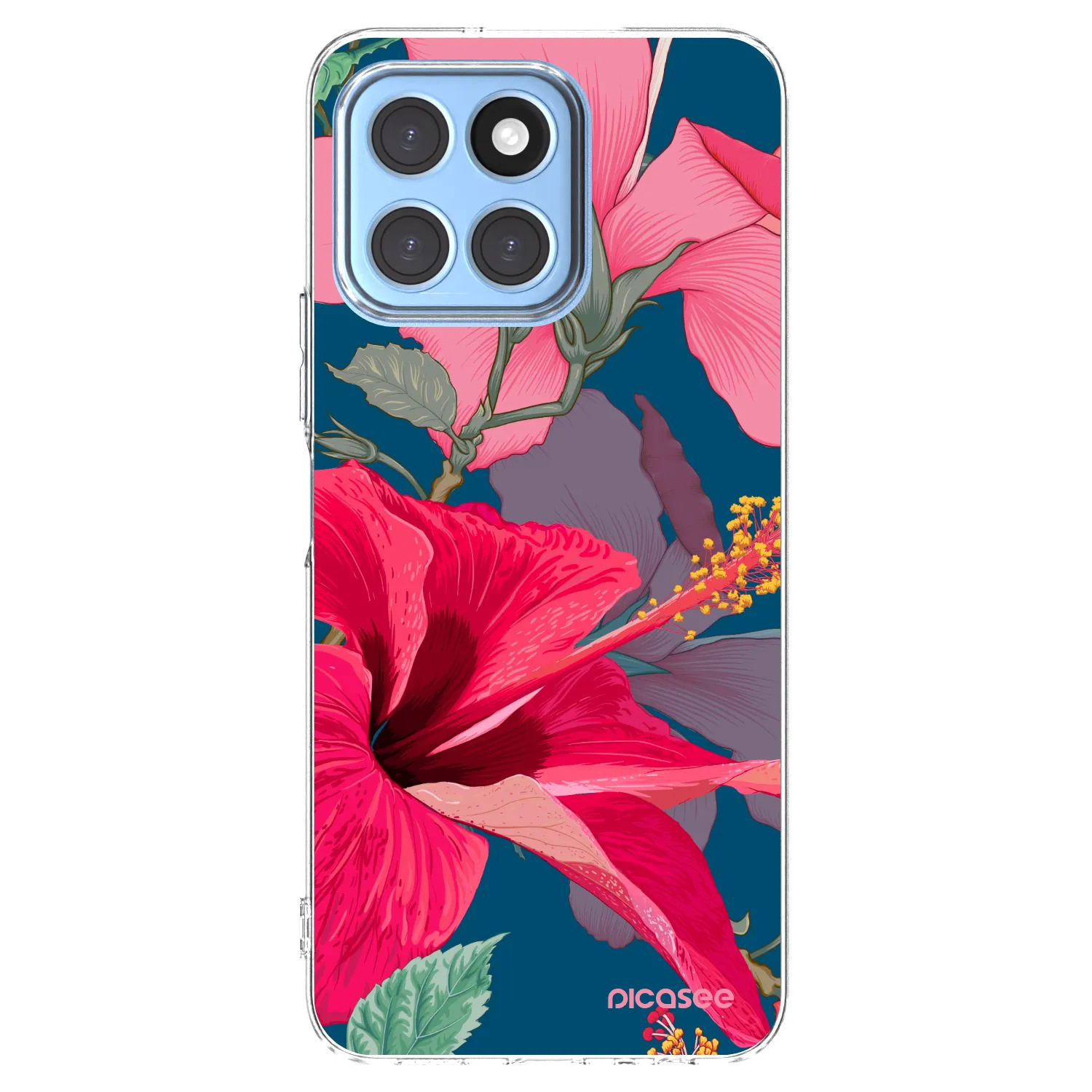Picasee Honor X6 Hülle - Transparentes Silikon - Hibiscus