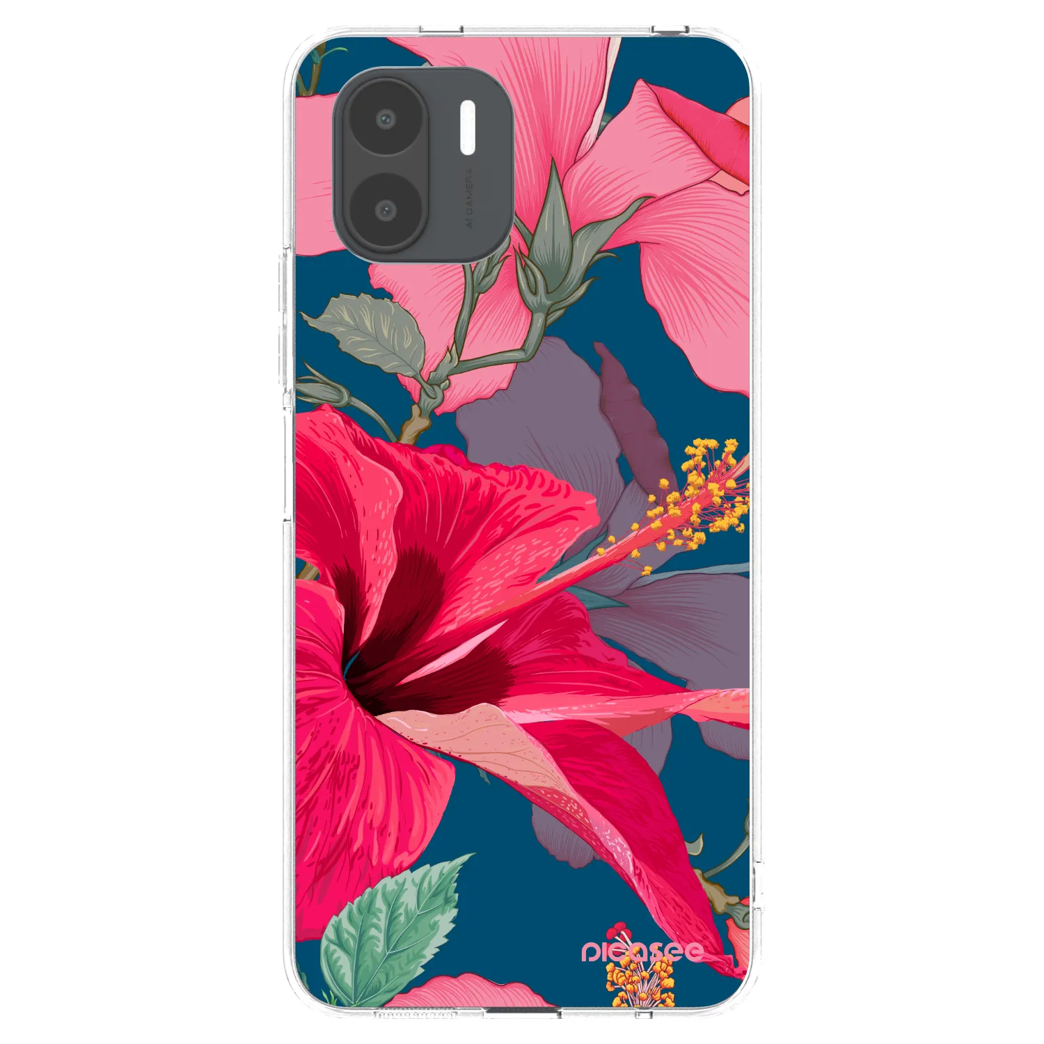 Picasee Xiaomi Redmi A2 Hülle - Transparentes Silikon - Hibiscus
