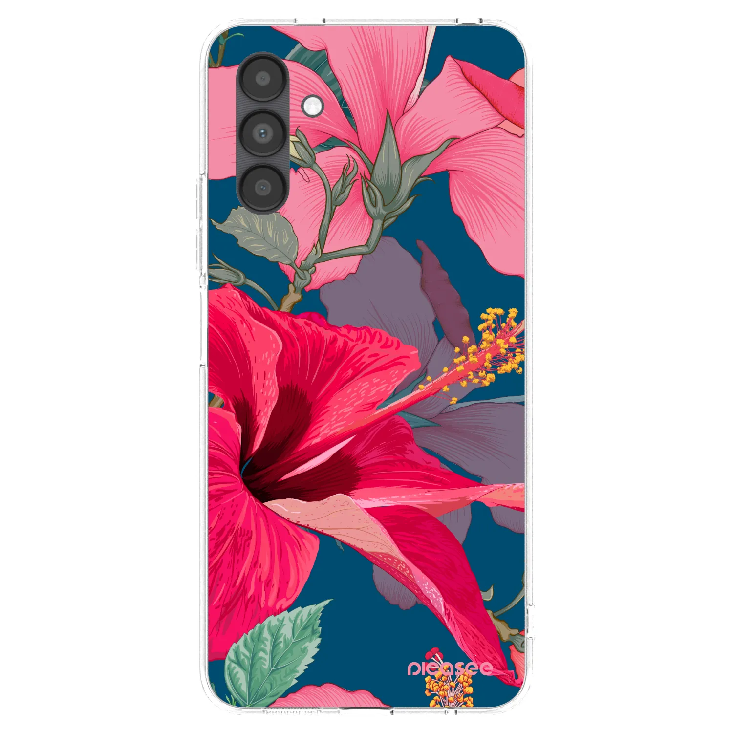 Picasee Samsung Galaxy A04s A047F Hülle - Transparentes Silikon - Hibiscus