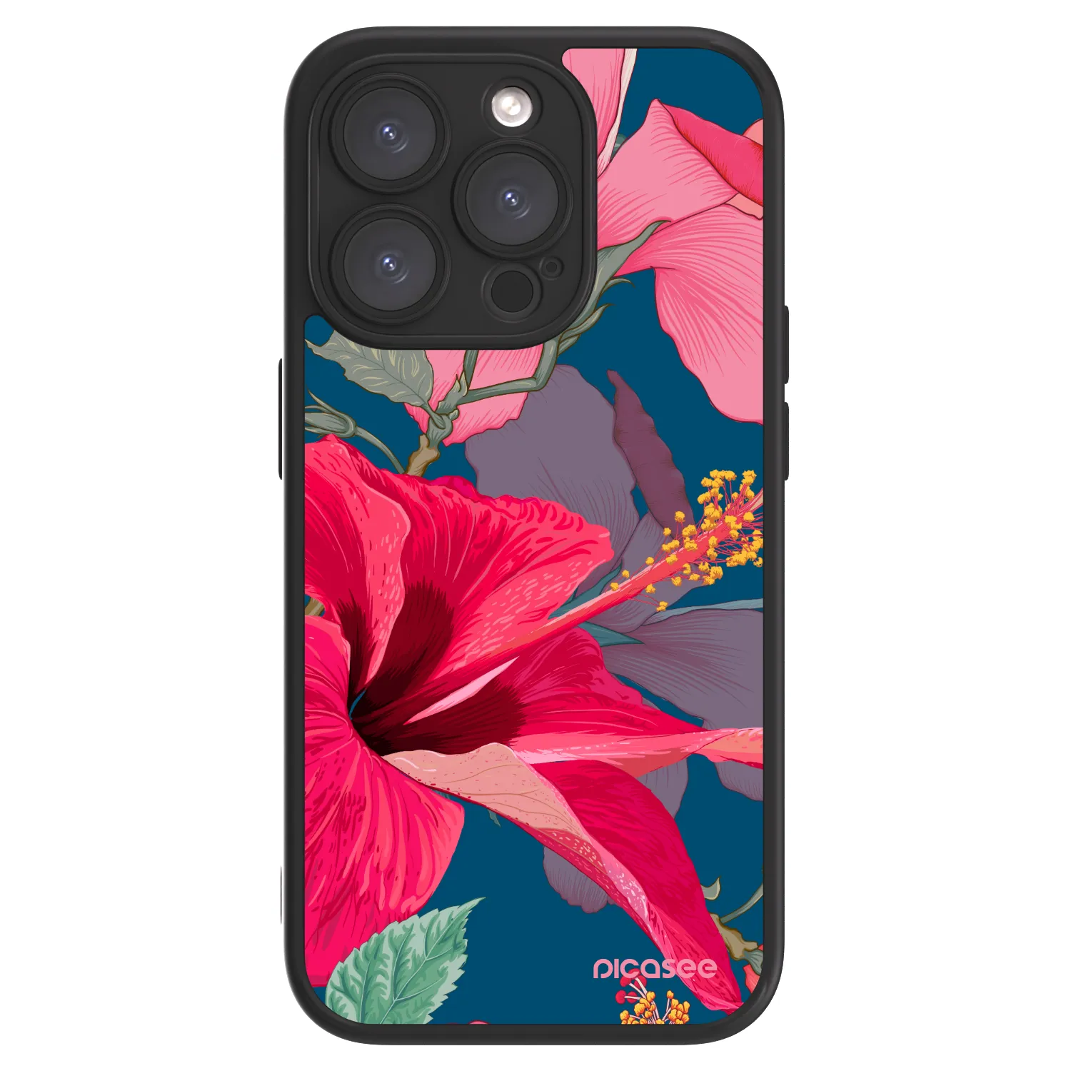 Picasee ULTIMATE CASE MagSafe für Apple iPhone 15 Pro - Hibiscus