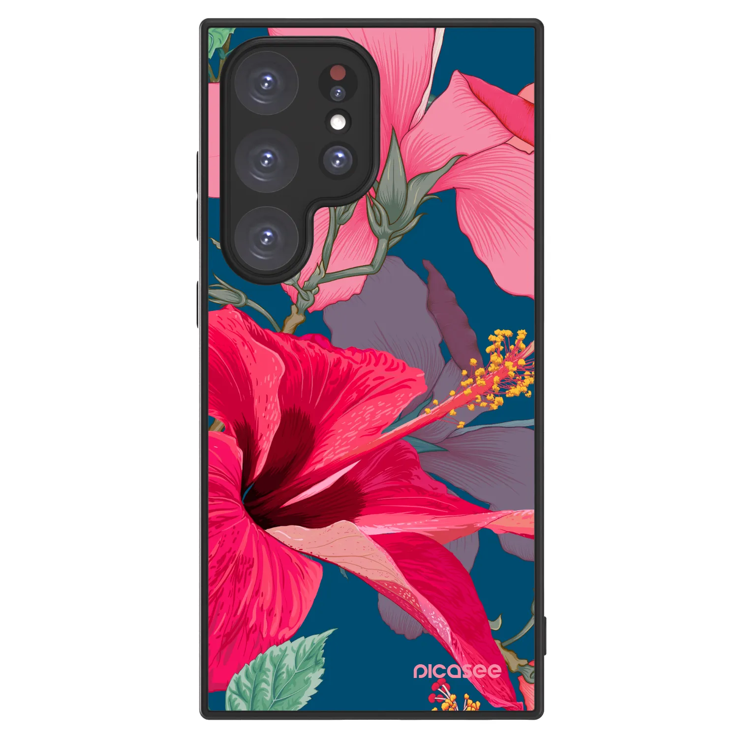 Picasee ULTIMATE CASE PowerShare für Samsung Galaxy S24 Ultra S928B 5G - Hibiscus