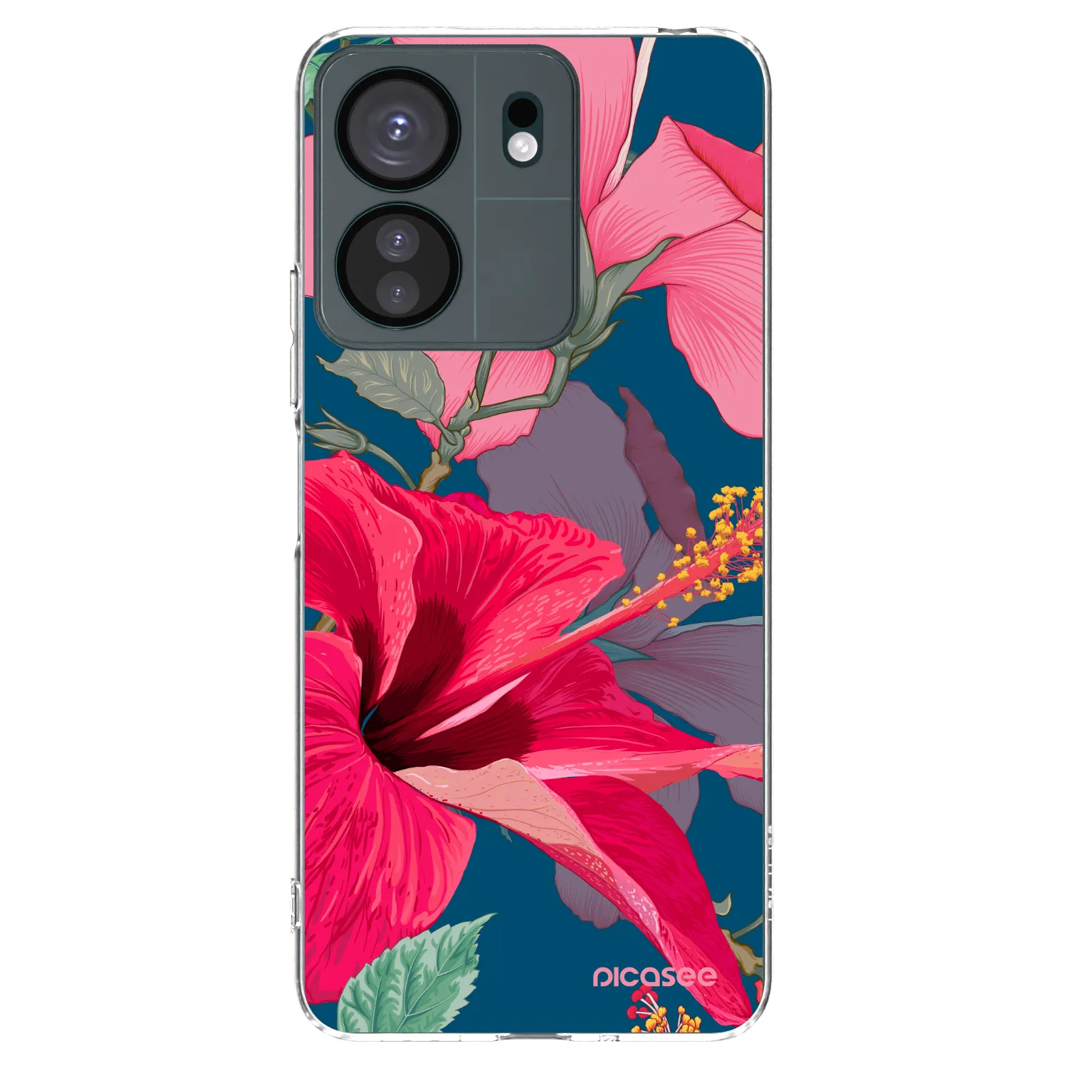 Picasee Xiaomi Redmi 13C 4G Hülle - Transparentes Silikon - Hibiscus