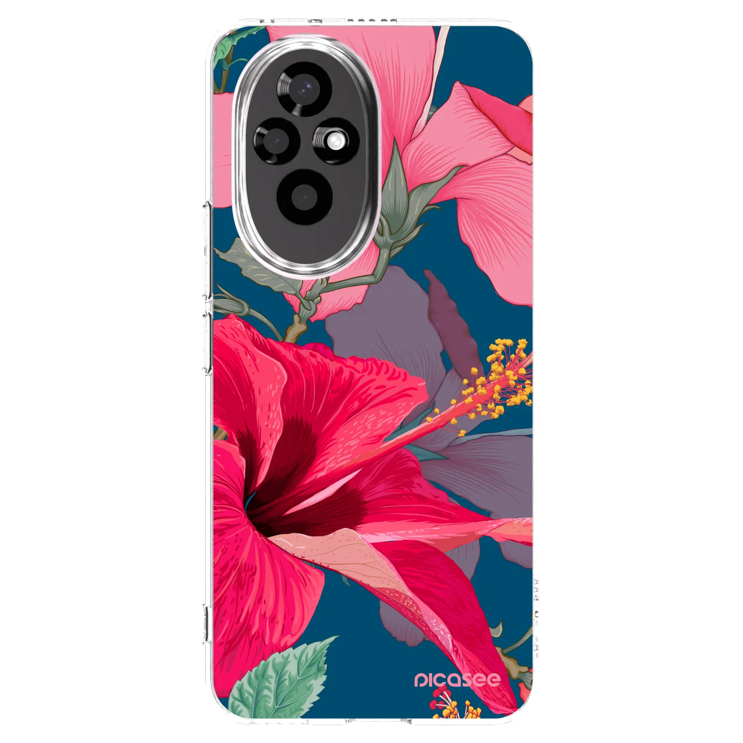 Picasee Honor 200 5G Hülle - Transparentes Silikon - Hibiscus