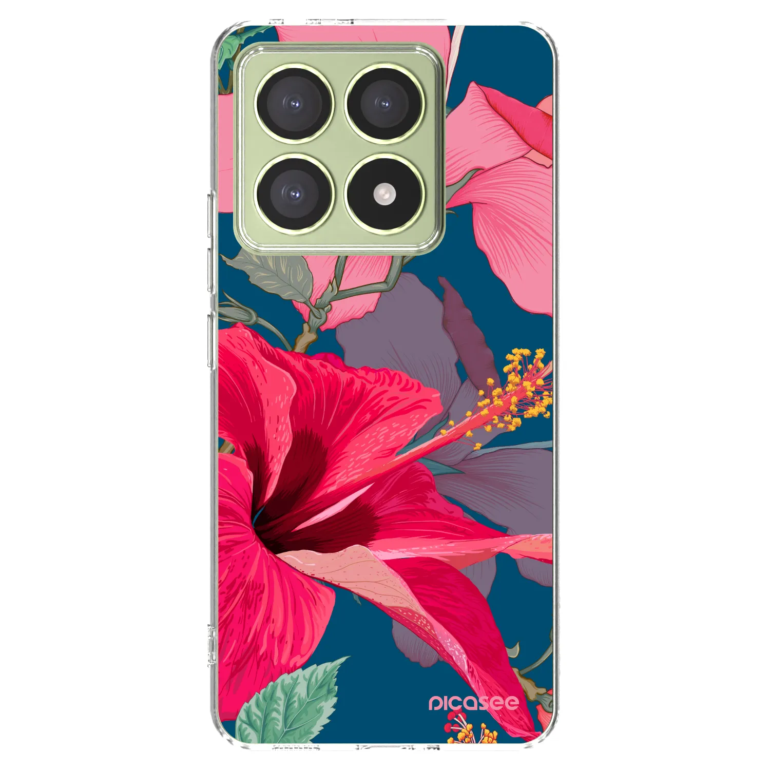 Picasee Xiaomi 14T Hülle - Transparentes Silikon - Hibiscus