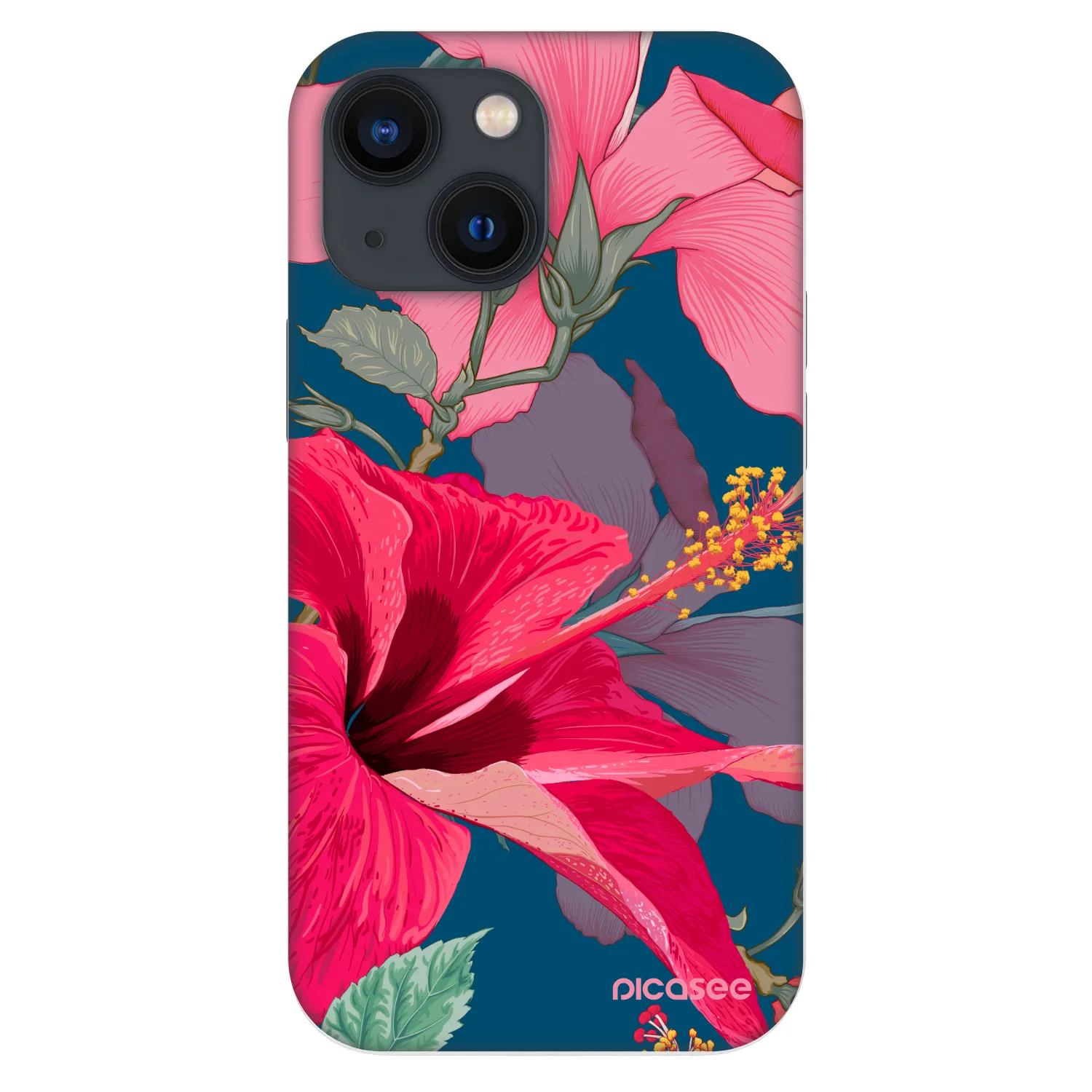 Picasee Fashion Case für Apple iPhone 13 mini - Hibiscus