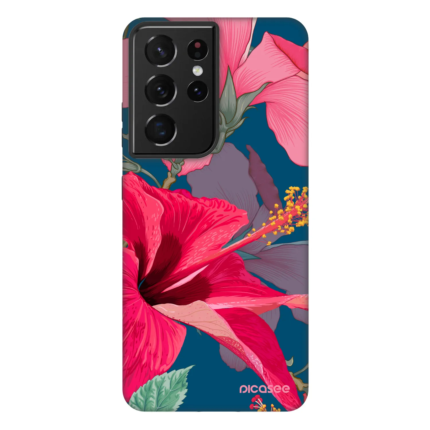 Picasee Fashion Case für Samsung Galaxy S21 Ultra 5G G998B - Hibiscus