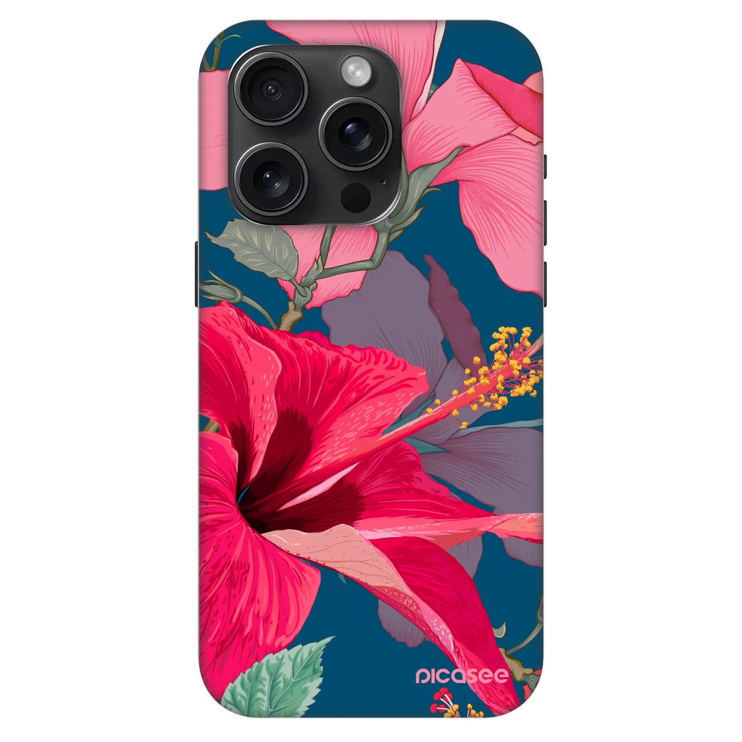 Picasee Fashion Case MagSafe für Apple iPhone 15 Pro - Hibiscus