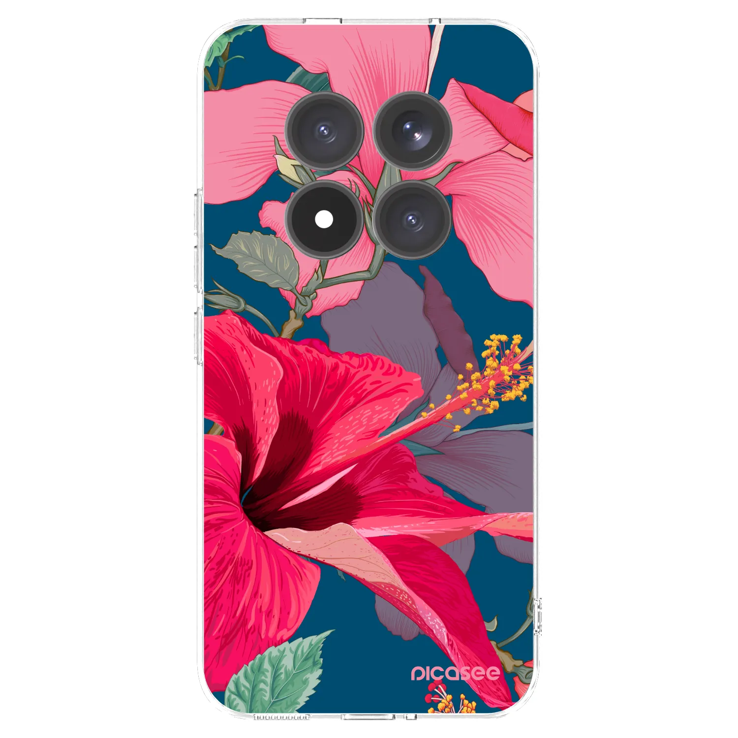 Picasee Xiaomi Redmi Note 15 Pro+ Hülle - Transparentes Silikon - Hibiscus