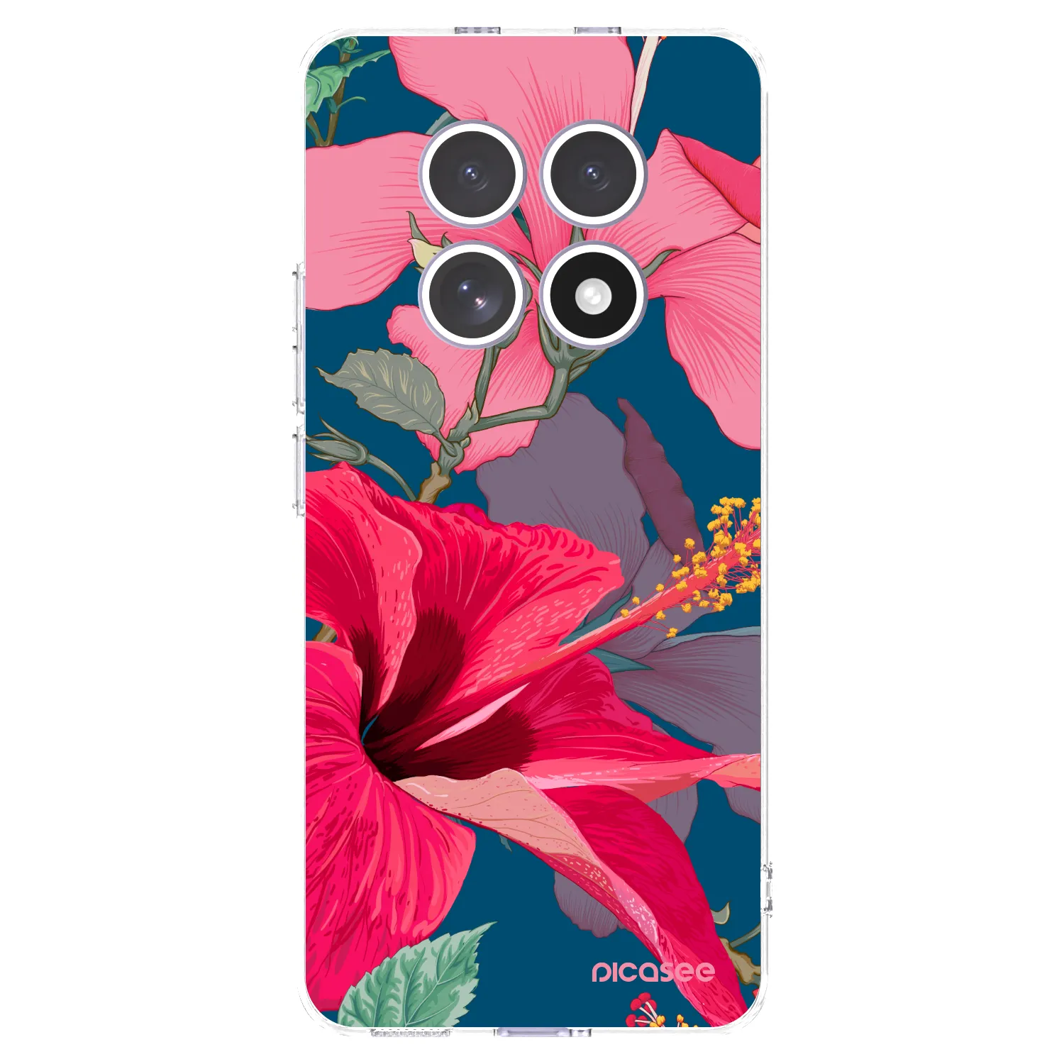 Picasee Xiaomi Redmi Note 15 Hülle - Transparentes Silikon - Hibiscus