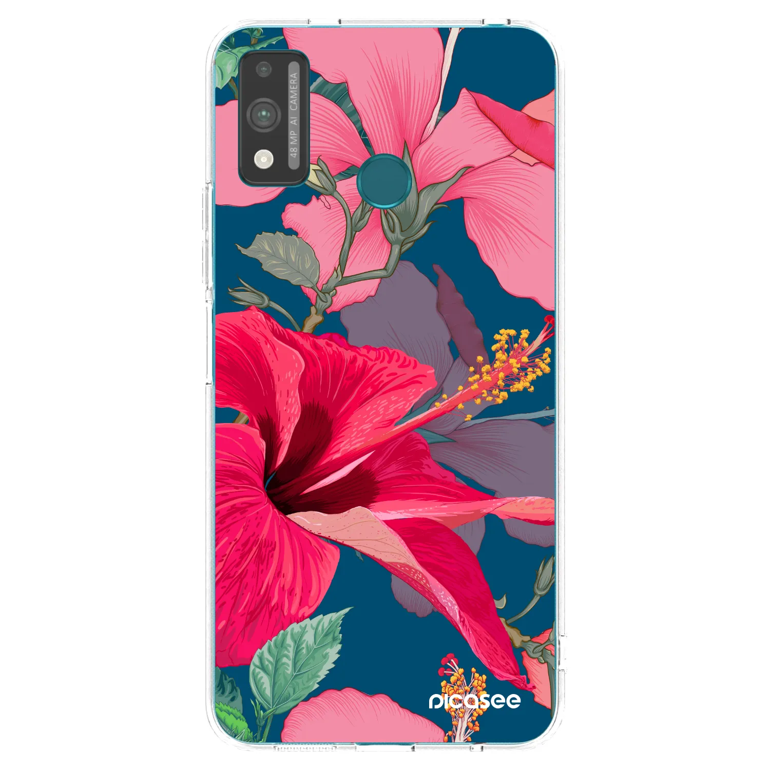 Picasee Honor 9X Lite Hülle - Transparentes Silikon - Hibiscus