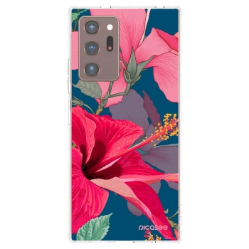 Picasee Samsung Galaxy Note 20 Ultra Hülle - Transparentes Silikon - Hibiscus