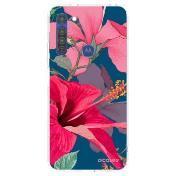Hülle für Motorola Moto G8 - Hibiscus