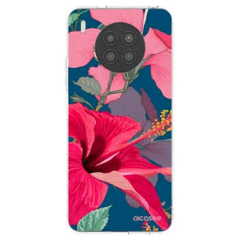 Picasee Huawei Nova 8i Hülle - Transparentes Silikon - Hibiscus