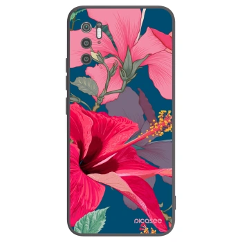 Picasee Xiaomi Poco M3 Pro 5G Hülle - Schwarzes Silikon - Hibiscus