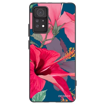 Picasee Xiaomi Redmi Note 11 Pro 5G Hülle - Schwarzes Silikon - Hibiscus