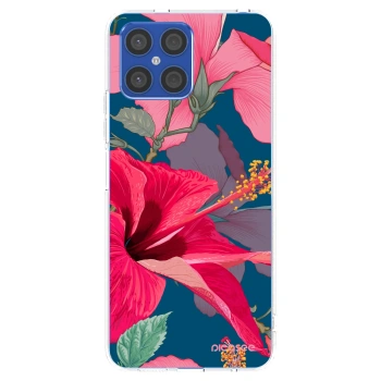 Picasee Honor X8 4G Hülle - Transparentes Silikon - Hibiscus