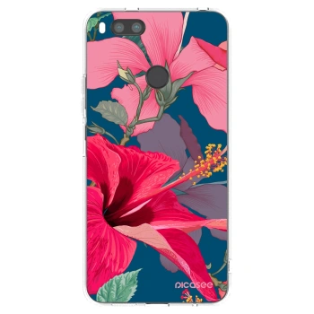 Picasee Xiaomi Redmi A1 Hülle - Transparentes Silikon - Hibiscus