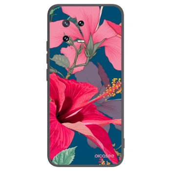 Picasee Xiaomi 13 Pro Hülle - Schwarzes Silikon - Hibiscus