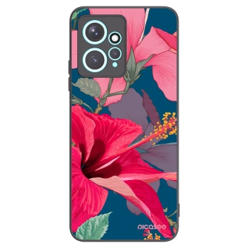 Picasee Xiaomi Redmi Note 12 4G Hülle - Schwarzes Silikon - Hibiscus