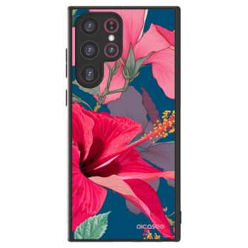 Picasee ULTIMATE CASE PowerShare für Samsung Galaxy S22 Ultra 5G - Hibiscus