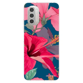 Picasee Motorola Moto G51 Hülle - Transparentes Silikon - Hibiscus