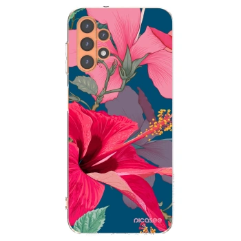 Picasee Samsung Galaxy A13 5G Hülle - Transparentes Silikon - Hibiscus
