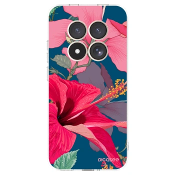 Picasee Xiaomi Redmi Note 15 Pro 4G Hülle - Transparentes Silikon - Hibiscus